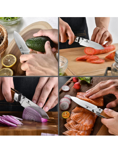 Cuchillo de cocina plegable ZhengSheng 11.43 cm acero inoxidable