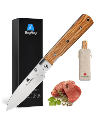 Cuchillo de cocina plegable ZhengSheng 11.43 cm acero inoxidable