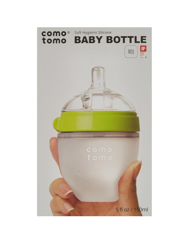 Biberón Anti-Cólicos Comotomo 150ml Verde Silicona