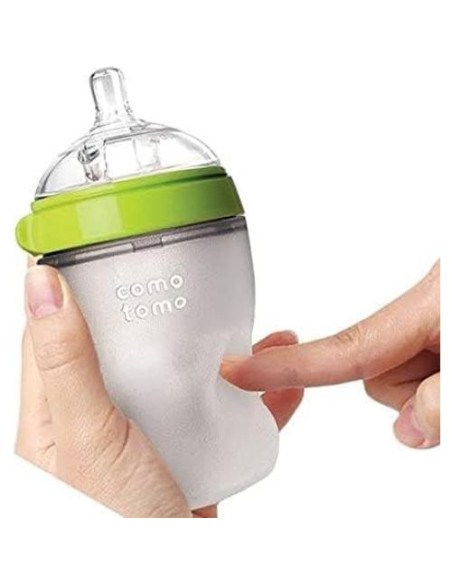Biberón Anti-Cólicos Comotomo 150ml Verde Silicona