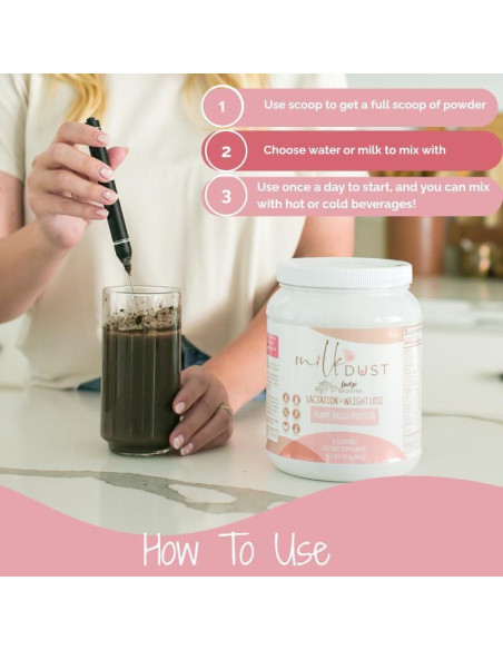 Polvo de Proteína Vegano Milk Dust 660g - Lactancia Chocolate