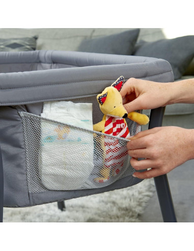 Cuna Portátil Chicco LullaGo Anywhere, Ligera y Compacta