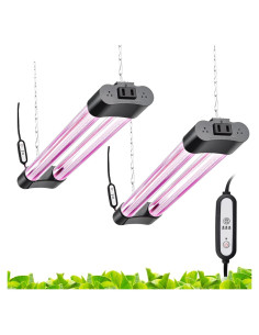 Luces de Cultivo LED Hlite 40.64cm 2 Pack con Temporizador