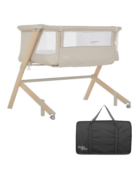 Cuna Evolur Stellar Lateral Beige Ajustable 11.34 kg