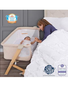 Cuna Evolur Stellar Lateral Beige Ajustable 11.34 kg 2