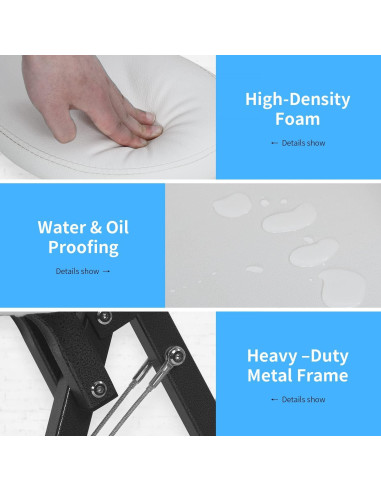 Silla de Masaje Plegable BestMassage con Reposacabezas Ajustable