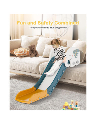 Deslizamiento de Sofá Babytronic Verde y Amarillo Ajustable