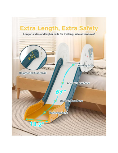 Deslizamiento de Sofá Babytronic Verde y Amarillo Ajustable