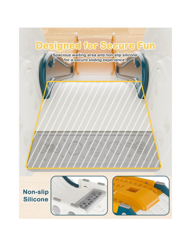 Deslizamiento de Sofá Babytronic Verde y Amarillo Ajustable