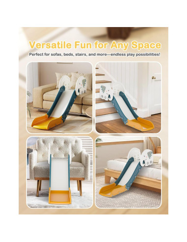 Deslizamiento de Sofá Babytronic Verde y Amarillo Ajustable