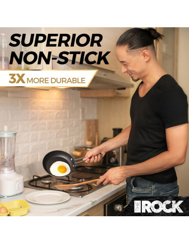 Juego de Sartenes y Ollas Antiadherentes EL ROCK 4 Piezas
