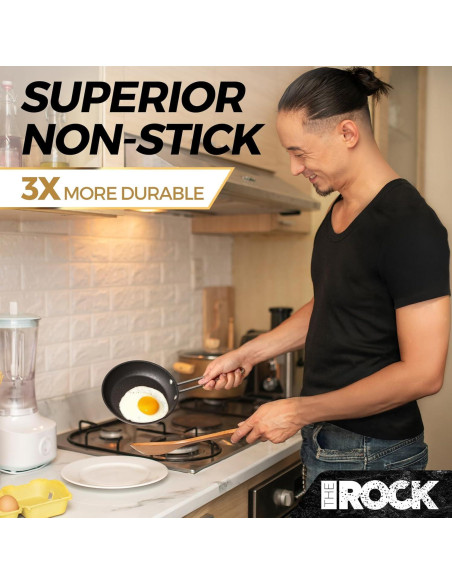 Juego de Sartenes y Ollas Antiadherentes EL ROCK 4 Piezas