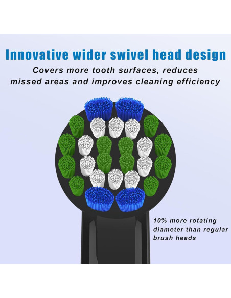 Cabezas de cepillo de dientes BKIX para Oral B - 8 unidades