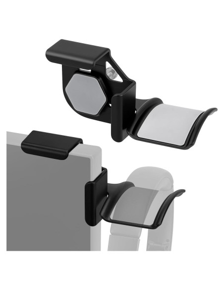 Soporte para Auriculares GEEKRIA Montaje en Pantalla Negro - 2 Piezas
