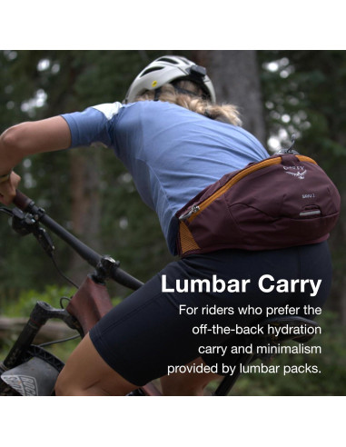 Cinturón Lumbar Osprey Savu 2L Unisex para Ciclismo Negro
