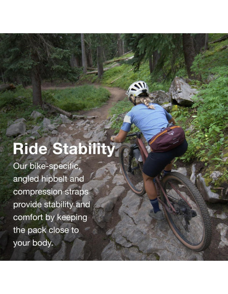 Cinturón Lumbar Osprey Savu 2L Unisex para Ciclismo Negro