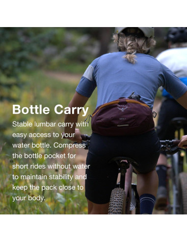 Cinturón Lumbar Osprey Savu 2L Unisex para Ciclismo Negro