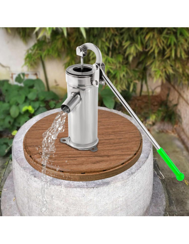Bomba de Agua Manual Kunghei de Acero Inoxidable 8m