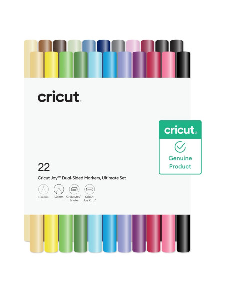 Marcadores de Doble Cara Cricut Joy - Set de 22 Unidades