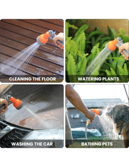 Carrete de Manguera de Jardín Retráctil Tropow 39.62m 9 Funciones