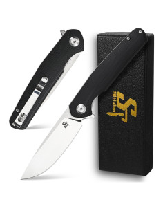 Cuchillo Plegable Sitivien ST102 Acero D2 Mango G10 Negro