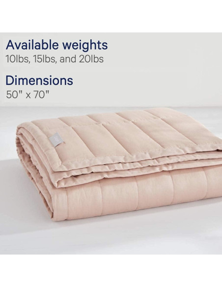 Manta con peso Casper Sleep 6.8 kg Rosa Polvoriento