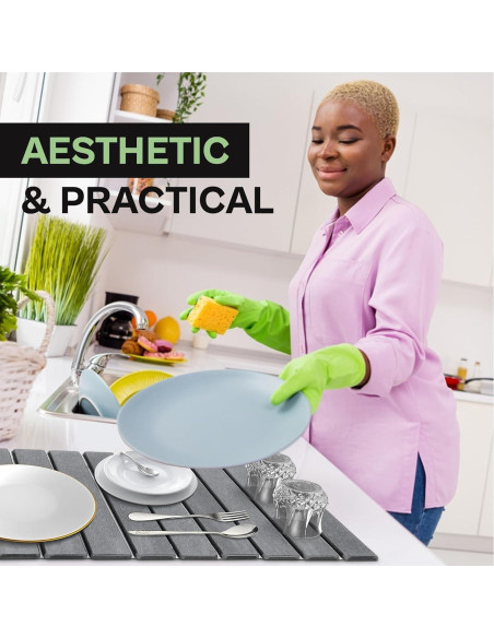 Alfombrilla de Secado de Platos TAZ USA 61x41 cm Ecológica