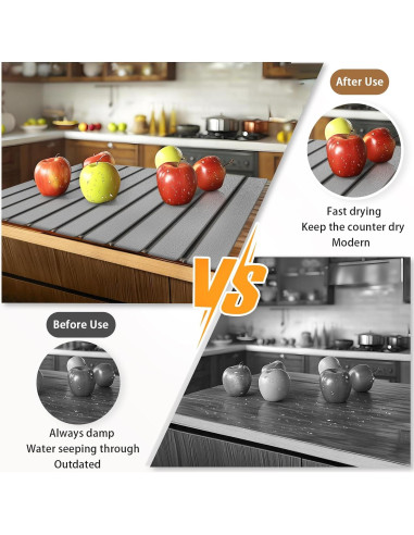 Alfombrilla de Secado de Piedra DNIEBW 61x41cm Antideslizante