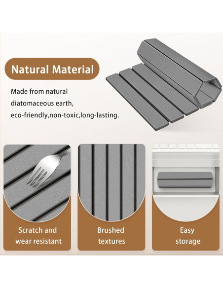 Alfombrilla de Secado de Piedra DNIEBW 61x41cm Antideslizante