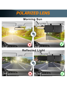 Extensor de Visor de Sol Ploreway PW-SV04P Polarizado UV 2