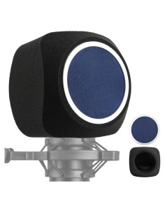 Escudo de Aislamiento para Micrófono Loyanger - Filtro de Ruido Azul