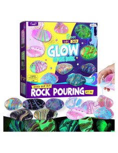 Kit de Pintura de Rocas LAOESE - Brillan en la Oscuridad