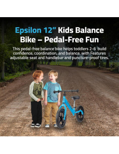 Bicicleta de Equilibrio Epsilon Azul para Niños 2-6 Años 2
