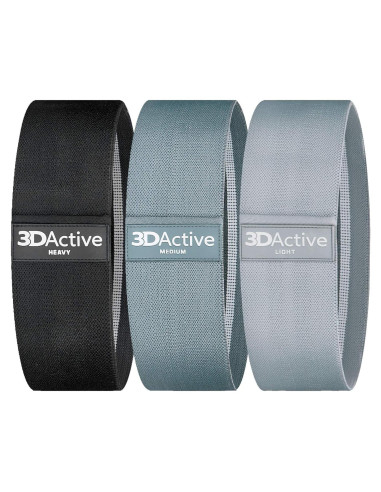 Conjunto de Bandas de Resistencia 3DActive Antideslizantes