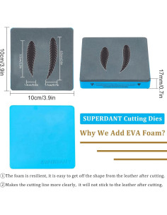 Troquel de Cuero SUPERDANT con Caja Protectora y Espuma EVA 2