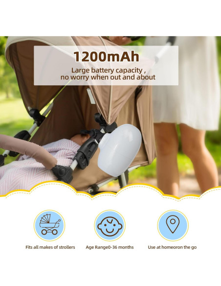 Mecedor Portátil para Bebés con Vibración y Apagado Automático