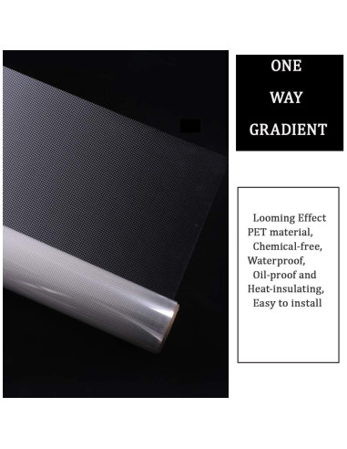 Película de Ventana Decorativa MEGICOLIM 45x152cm Puntos Gradiente