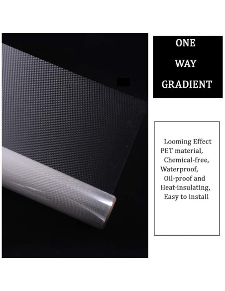 Película de Ventana Decorativa MEGICOLIM 45x152cm Puntos Gradiente