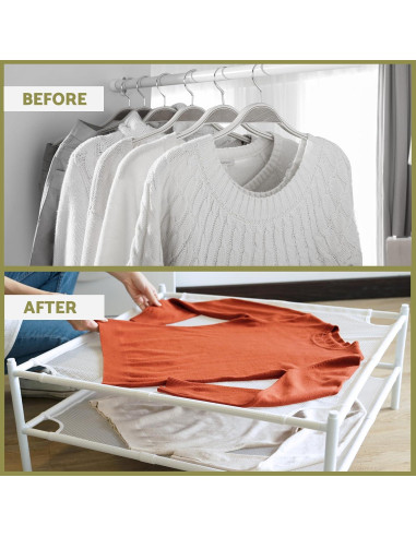 Secador de Ropa Plano Apilable STORAGEIDEAS 2 Capas 70.96cm