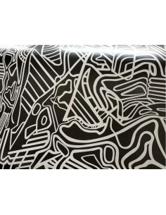 Película de Vinilo Mate Sky Auto INC con Patrón Líneas 60 cm 2