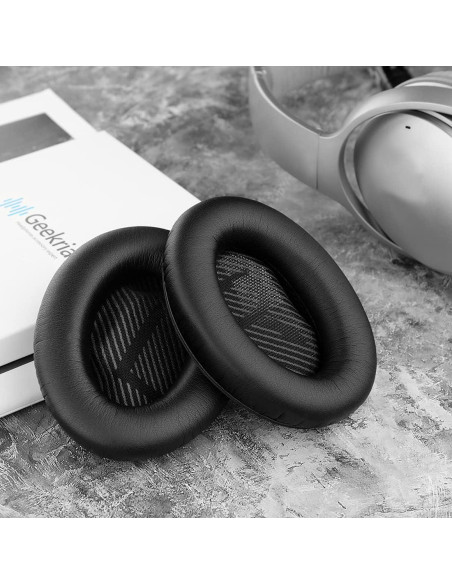 Almohadillas de Reemplazo Geekria para Bose QC 45/35 II/35 IIGaming/AE2 - Negro