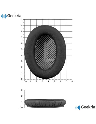 Almohadillas de Reemplazo Geekria para Bose QC 45/35 II/35 IIGaming/AE2 - Negro