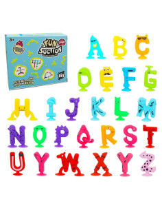 Juguetes de Baño de Succión LZSSAS 26 PCS Letras Sensory