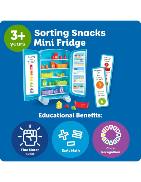 Refrigerador Mini de Snacks Learning Resources - Juguete Educativo