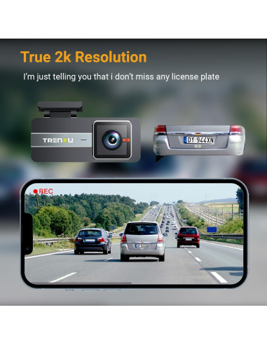 Cámara Dash 2K Swankiz con GPS y WiFi - Grabación Nocturna