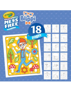 Conjunto de Colorear Crayola Blippi 18 Páginas Sin Desorden 2