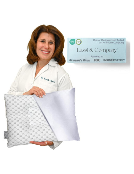 Almohada Ergonómica para Niños Lussi & Company 48x33 cm Plata