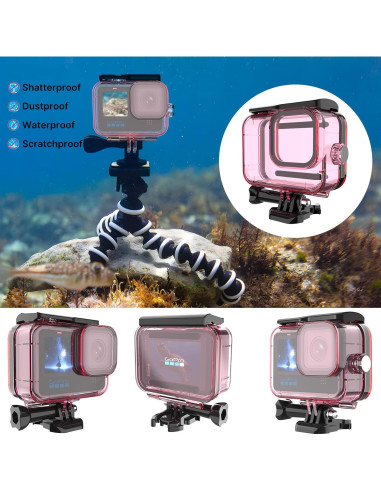 Funda Impermeable HONGDAK para GoPro Hero 12/11/10/9 - 60m