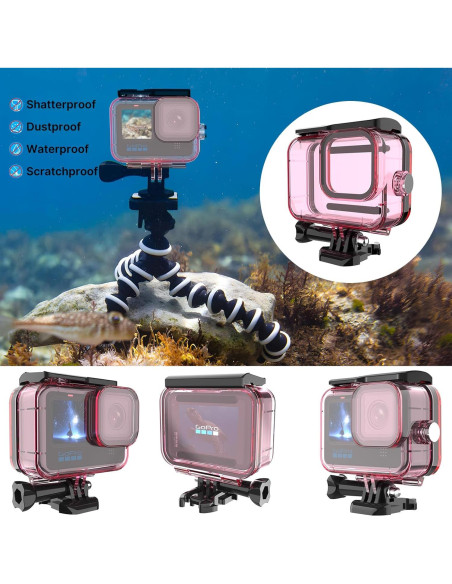 Funda Impermeable HONGDAK para GoPro Hero 12/11/10/9 - 60m