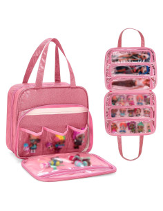 Bolsa de Transporte LoDrid Rosa para Muñecas LOL y Barbie